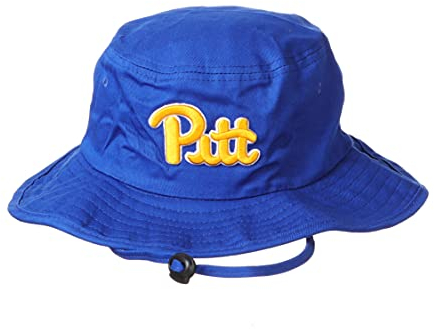 Zephyr NCAA Pittsburgh Panthers Mens Bucket Hat Trainer Team Color, Pittsburgh Panthers Royal, Large