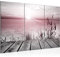 Runa Art Pont Au Lac Peinture Tableau Salon XXL Rose gris mer 120 x 80 cm 3 parties Decoration Murale 034331b