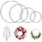 Sporgo Metallringe, 8 Stück 4 Größen Makramee Zubehör Ringe Metall, 15cm 20cm 25cm 30cm Silber metallringe zum basteln für DIY Floral Hoop,Traumfänger, Hochzeitskranz, Floristik, Wandbehang