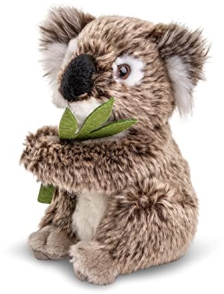 Uni-Toys - Koala mit Blatt, sitzend - 16 cm (Höhe) - Plüsch-Bär - Plüschtier, Kuscheltier