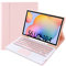 Vowor Trackpad Tastiera Per Samsung Galaxy Tab S6 Lite 10.4 2022/2020 SM-P610/P615 SM-P613/P619 Custodia, Rimovibile Magnetica Pelle Cover con Bluetooth Wireless Keyboard (Rosa)