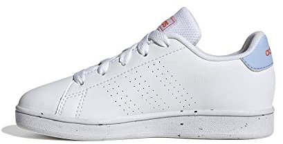 Adidas Tennis Shoe Advantage Moana K, FTWR White/Semi Impact Orange/Blue Dawn, H06326, 34 EU
