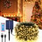 MOLVCE Solar Lichterkette Aussen 30m 300LED, Lichterkette Solar mit Fernbedienung, 8 Modi, Timer, USB-betrieben, Dimmbar Solarlichterkette Wetterfest für Balkon Hochzeit Weihnachten Deko, Warmweiß