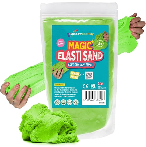 Rainbow Eco Play Magic Elasti Sensory Stretchy Natural Play Sand - 2.5kg
