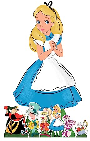 Star Cutouts SP018 Alice au Pays des Merveilles SP Décoration de fête avec Six Mini découpes en Carton Taille M