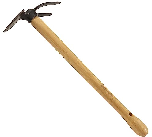 Sirocco Gartenhacke mit robustem Bio Buchenholzstiel 48 cm langlebig und ergonomisch ideal für Unkraut entfernen Boden lockern und Beetpflege