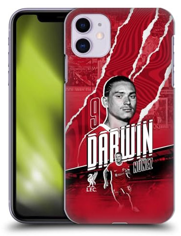 Head Case Designs Officially Licensed Liverpool Football Club Darwin Núñez 2023/24 First Team Hard Back Case Compatible With Apple iPhone 11