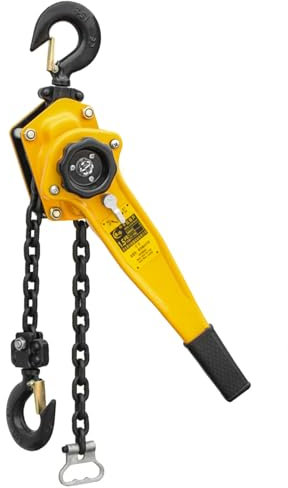 ZARBAILRE Kettenzug Mit Haken, Handkettenzüge Kettenblockaufzug, Kettenzug Hebelzug Flaschenzug Ratschenzug Manueller, Für Gebäude, Garagen (6t 6m)