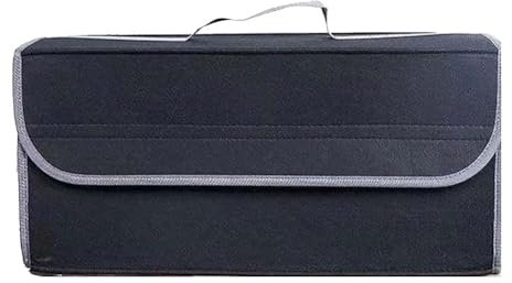 SOUTES Auto Kofferraumtasche für BMW X5 G05 2018-2023, Faltbare Aufbewahrungsbox Autotasche Kofferraum-Organizer Wasserdicht Innenraum Zubehör,B/Gray