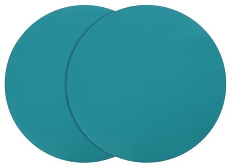 sourcing map 2pcs Silicone Microwave Mat 12 Inch, Multi-Purpose Hot Pad (Green)