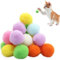 CDRPD 20 Stück Katzenbälle 3 cm, Plüschball, Ball, Spielball, Training Spielzeug, Filzbälle für Katzen Bunt