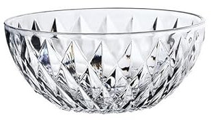 Ensaladera acrílica transparente redonda de plástico para frutas y verduras, vajilla de cocina de varios tamaños, 14,5 cm