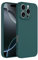 Captor Cover Custodia Colorata in Silicone Liquido per iPhone 16 Pro, Alta Qualità con Bordo Rialzato per Schermo e Protezione Fotocamera Morbida Con Microfibra Interna (Verde Scuro)
