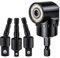 Angle Drill Attachment, 105° Right Angle Drill Adapter, Cordless Screwdriver Angle Attachment for Hand Drills, Electric Drill Accessory for Tight Spaces and Precision Work