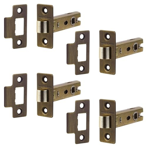 Decoranddecor Door Latches for Internal Door 64mm 4 Pack Antique Brass
