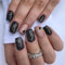 24Pcs Short French False Nails - Almond Square Press-Ons with Glue - Full Cover Acrylic Nails for Women & Girls - Love Flash Style - Ideal for Nail Art