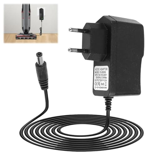 26V 0,5 A Netzteil Ladegerät für Hoover H-Free 100-800 & Freedom Modelle FD22 1.8m Ladekabel Kompatibel mit Leifheit Regulus Aqua PowerVac Pro Akku-Staubsauger Adapter Charger