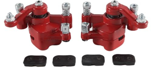 Durlo 1 set di pinze freno + pastiglie freno a disco anteriori per mini moto ATV Quad 43cc 47cc 49cc