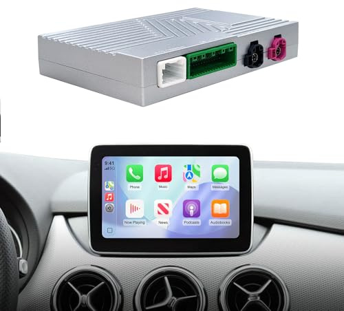 CarPlay Decoder Box für Mercedes NTG 5.0/5.1 2014-2017 mit 7/8/10.25 Zoll | Android Auto Für CLA CLS GLA GLE A B SLC GLS C180 C200 mit COMAND System Plug and Play und Bluetooth Navigation