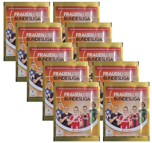 Frauen Bundesliga 2025/26 Sticker | 10 Stickertüten – Offizielle Kollektion – Frauenfußball Sticker zum Sammeln & Tauschen
