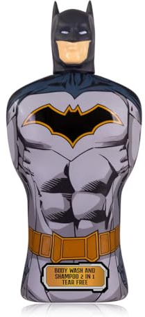Accentra 2in1 Duschgel BATMAN für Kinder, 400 ml Pflegedusche und Shampoo für Körper und Haare in Batman Design mit Oceanduft, Geschenkidee für Kindergeburtstag und Schultüte