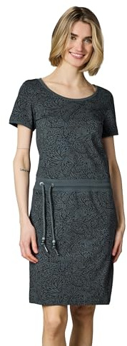 Ragwear Damen Kurzarm Sommerkleid leichtes Minikleid in modischem Muster-Print Strandkleid mit Taschen Baomi Zoo YOUMODO XS-3XL