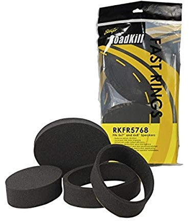 Road Kill RKFR5768 Fast Rings or 6x8 3-Piece Foam Speaker Enhancer Kit, Black, 5x7
