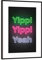 artboxONE Poster mit Rahmen Schwarz (Metallic) 75x50 cm Yippi Yippi Yeah von Octavian Mielu - gerahmtes Poster