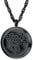 PROSTEEL Parfüm Anhänger Halskette Schwarz Edelstahl Damen Herren Hohl Rose Blume Medaillon Ätherische Öle Diffusor Floating Locket mit Kette Schmuck Aromatherapie Accessoire mit 8 bunten Pads
