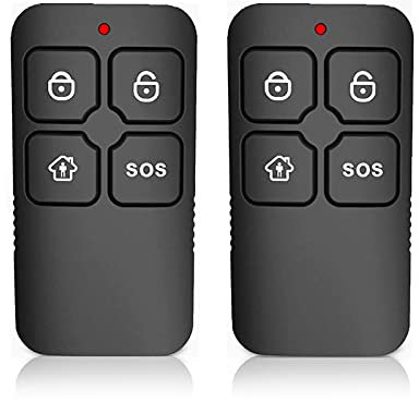 Wolf-Guard Accessorio per allarme – Portachiavi remoto (nero, confezione da 2)