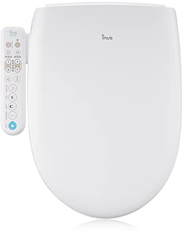 Inus Sedile WC elettrico coreano N21, sedile riscaldato, ugello autopulente, modalità eco, senza serbatoio, pannello touch intelligente, casa intelligente, controllo della temperatura dell'acqua e del