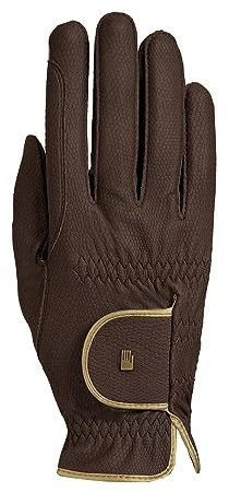 Roeckl Sports Reithandschuh LONA, Ladies Sommer Handschuh, Mokka/Gold 7
