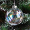 Warmiehomy 10 X Christmas Tree Baubles Iridescent Glass Fillable Ornaments Ball for Christmas Party Birthday Wedding Decorations 10cm