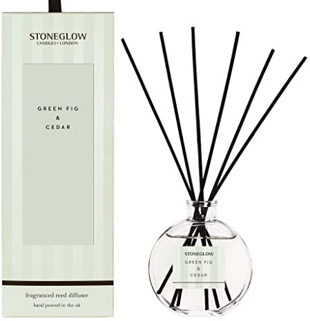 Stoneglow Modern Classics Collection - Green Fig & Cedar 120ml Scented Reed Diffuser - (Green)