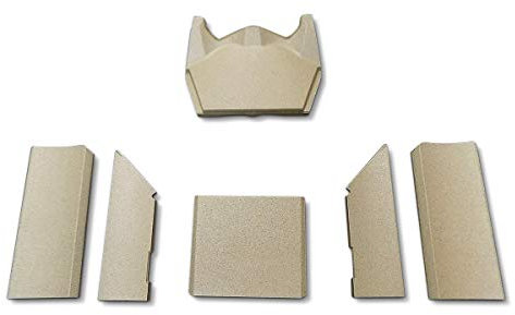 Feuerraumauskleidung für Contura 520T Style Kaminöfen - Vermiculite - 6-teilig