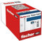 fischer Power-Fast II - caja de tornillos especiales para madera 4x70mm, para atornillado de maderas, conexión de maderas macizas o fijación de piezas a la madera,500 ud