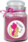 HS Candle Duftkerze im Bonbonglas Viel Glück, Duft: Lavendel (Lila), 500g - Brenndauer bis zu 110 Stunden, Kerze aus Glas mit Duft