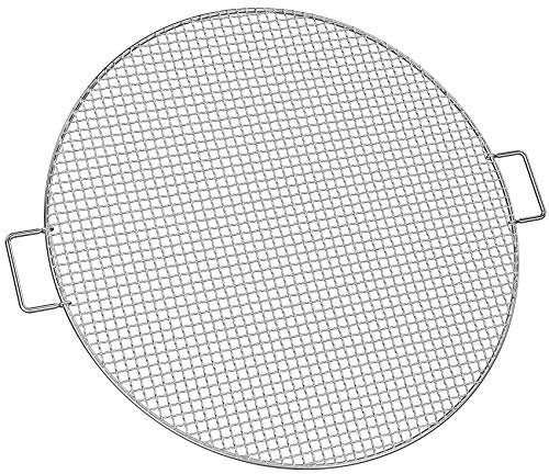 Stanbroil Grille de cuisson pour foyer – barbecue rond en acier inoxydable – 61 cm