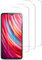 QUITECO Protector Pantalla para Xiaomi Redmi Note 8 2020 / Note 8 2021 [3 Piezas] Vidrio Cristal Templado