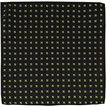 PB Pietro Baldini Einstecktuch für Herren aus 100% Seide - Elegante Einstecktücher für Anzug oder Sakko - 25 x 25 cm - schwarz gold