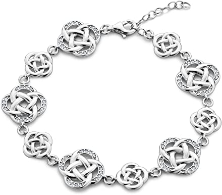 LILLY MARIE Damen Mädchen Armband Silber 925 Länge flexibel Schmuck-Beutel Geschenkideen für die Frau