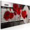 B&D XXL - Tableau décoratif nature 150x50 cm - Impression sur toile colorée - Décoration murale pour salon et chambre - Nature plantes fleurs coquelicots zen orient sable abstraction b-A-0795-b-a