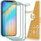 Kesuwe [3 Pack] Screen Protector for iPhone 12 Mini Tempered Glass, Anti Scratch, Anti Fingerprint, 9H Hardness, Case Friendly, Easy Installation, Bubble Free