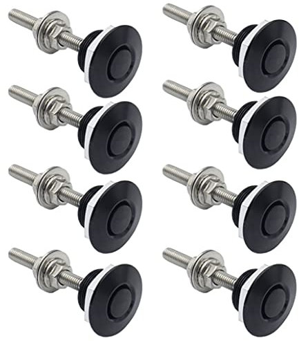 Woopeey 8 Stück 3,2 cm Universal-Aluminium-Motorhauben-Stifte, Schnellverschluss, Stoßstange, Nummernschild-Verriegelungsclip, Druckknopf-Motorhaube