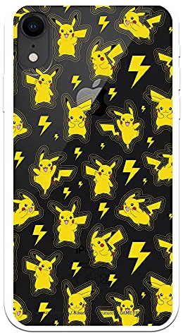 LA CASA DE LAS CARCASAS The House of CARCASES Offizielle iPhone XR-Hülle mit Pokémon-Pikachu-Muster. Wählen Sie das Design, das Ihnen am besten für Ihr iPhone XR gefällt