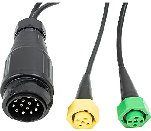 mb-m 901444 Anhängerkabel 8m - 13-poliger Stecker - Kabelbaum mit Bajonettverschluß