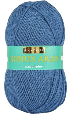 Sirdar Hayfield Bonus Aran Yarn, Royal Teal (558), 100g