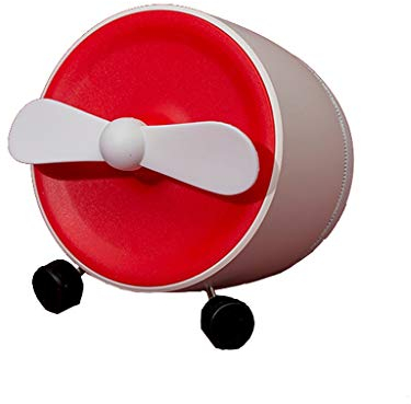 WJJ Ordinateur de Poche, Ventilateur USB, Éventail, Avion Creative Ventilateur USB Rechargeable Petit Mini lit Bureau Portable Bureau Mute Ventilateur/Rouge