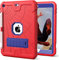 NEW HERIZE Custodia Bambino per iPad 6a Generazione | iPad 9.7 Pollici 5a Generazione con Portapenne Custodia per iPad 9.7 Bambini con Supporto | Custodia Robusta per iPad 6/5 2018/2017 Rossa + Blu
