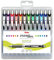 Pentel BL77-12 EnerGel Gel-Tintenroller mit Druckmechanik, 0,7 mm Kugeldurchmesser = 0,35 mm Strichstärke, nachfüllbar, aufstellbare Kunststoff-Box, Inhalt 12 Stück, farblich sortiert